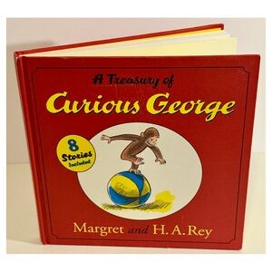 A Treasury of Curious George Hardcover 8 Stories Houghton Mifflin